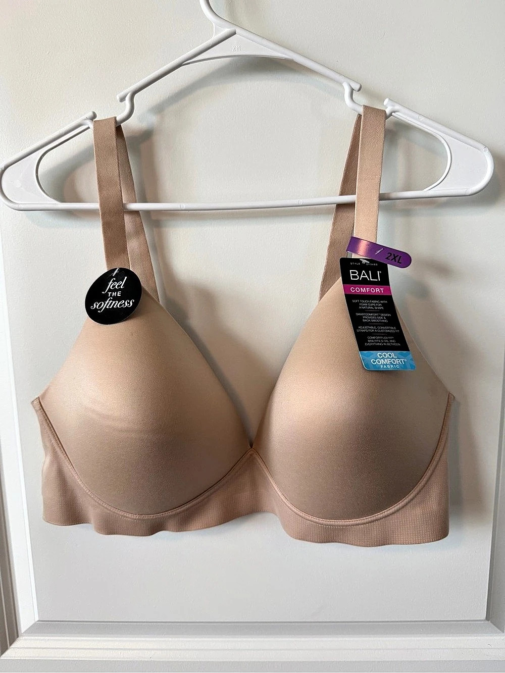 Bali ComfortFlex Comfort Bra in Beige 2XL NWT